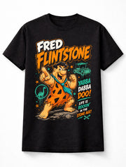 Fred Flintstone Yabba Dabba Doo Cartoon Retro Graphic Unisex T-Shirt