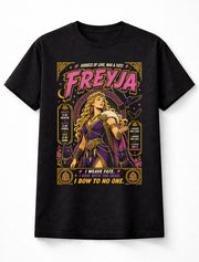 Freyja Norse Mythology Viking Goddess Raven Graphic Unisex T-Shirt