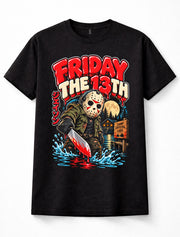 Friday The 13th Horror Slasher Mask Camp Crystal Lake Unisex T-Shirt
