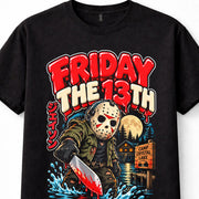 Friday The 13th Horror Slasher Mask Camp Crystal Lake Unisex T-Shirt