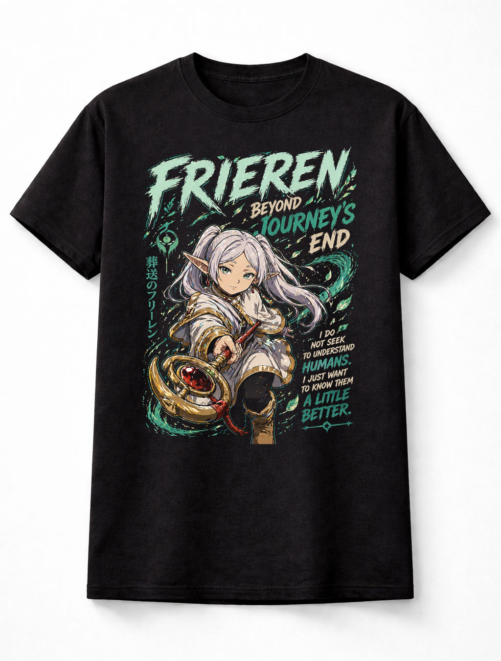 Frieren Beyond Journeys End Anime Elf Mage Fantasy Graphic Adults & Kids Unisex T-Shirt