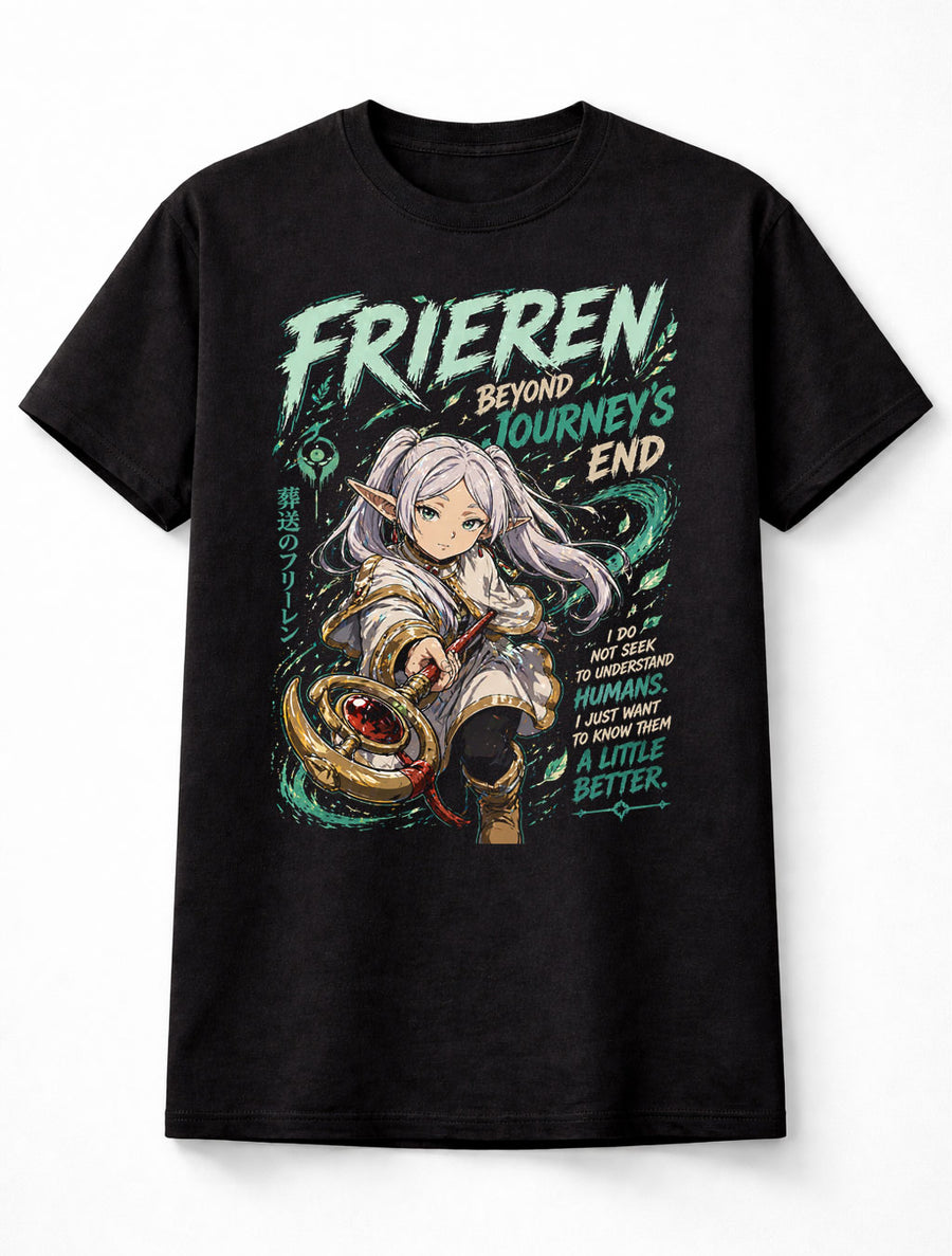 Frieren Beyond Journeys End Anime Elf Mage Fantasy Graphic Adults & Kids Unisex T-Shirt