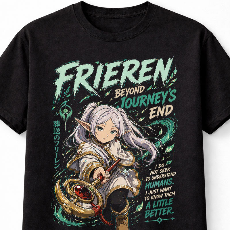 Frieren Beyond Journeys End Anime Elf Mage Fantasy Graphic Adults & Kids Unisex T-Shirt