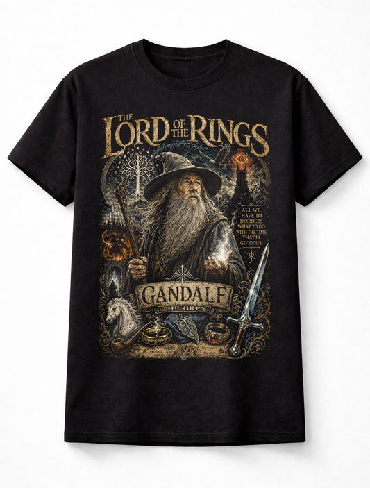 The Lord of the Rings Gandalf the Grey Fantasy Movie Unisex T-Shirt