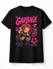 Garbage Shirley Manson Alternative Rock Band Graphic T-Shirt I Think Im Paranoid Lyrics 90s Music Fan Grunge Pop Tee Adult & Kids Unisex T-Shirt