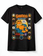 Garfield I Hate Mondays Cartoon Cat Graphic Tee Unisex T-Shirt