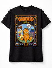 Garfield Odie I Hate Mondays Cartoon Comic Retro Black Graphic Unisex T-Shirt