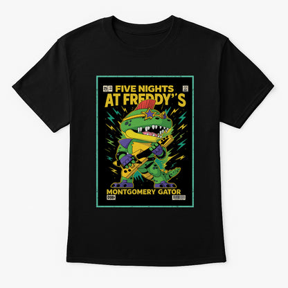Five Nights at Freddy’s Montgomery Gator Unisex T-Shirt – Retro Rock Security Breach Tee