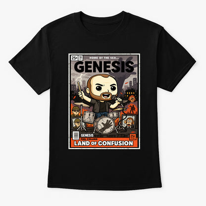 Genesis Land of Confusion Progressive Rock Funko Pop Style Unisex T-Shirt