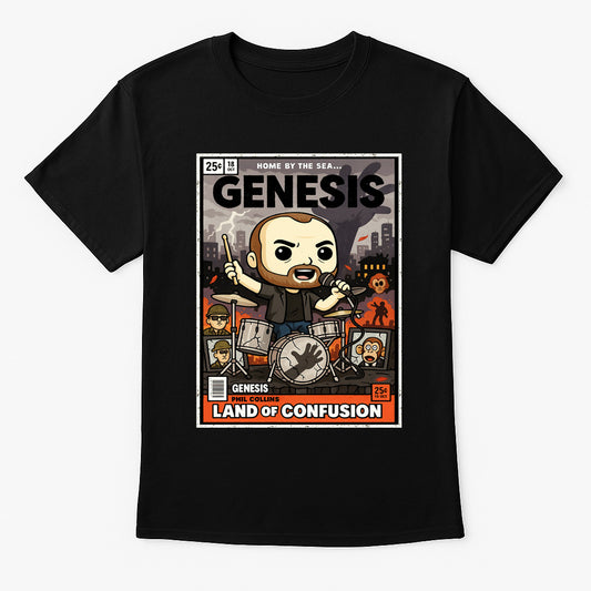 Genesis Land of Confusion Progressive Rock Funko Pop Style Unisex T-Shirt