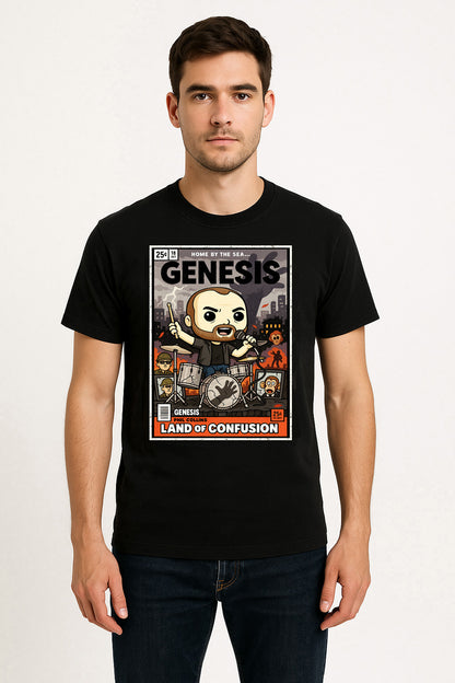 Genesis Land of Confusion Progressive Rock Funko Pop Style Unisex T-Shirt