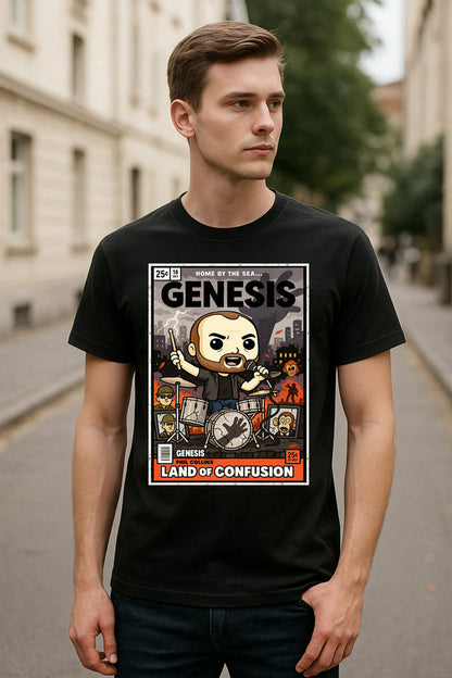 Genesis Land of Confusion Progressive Rock Funko Pop Style Unisex T-Shirt