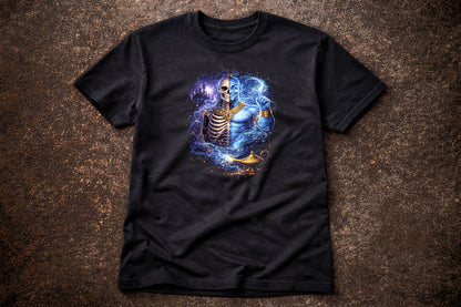Genie Skull T Shirt Dark Aladdin Horror Fantasy Gothic Unisex Graphic Tee