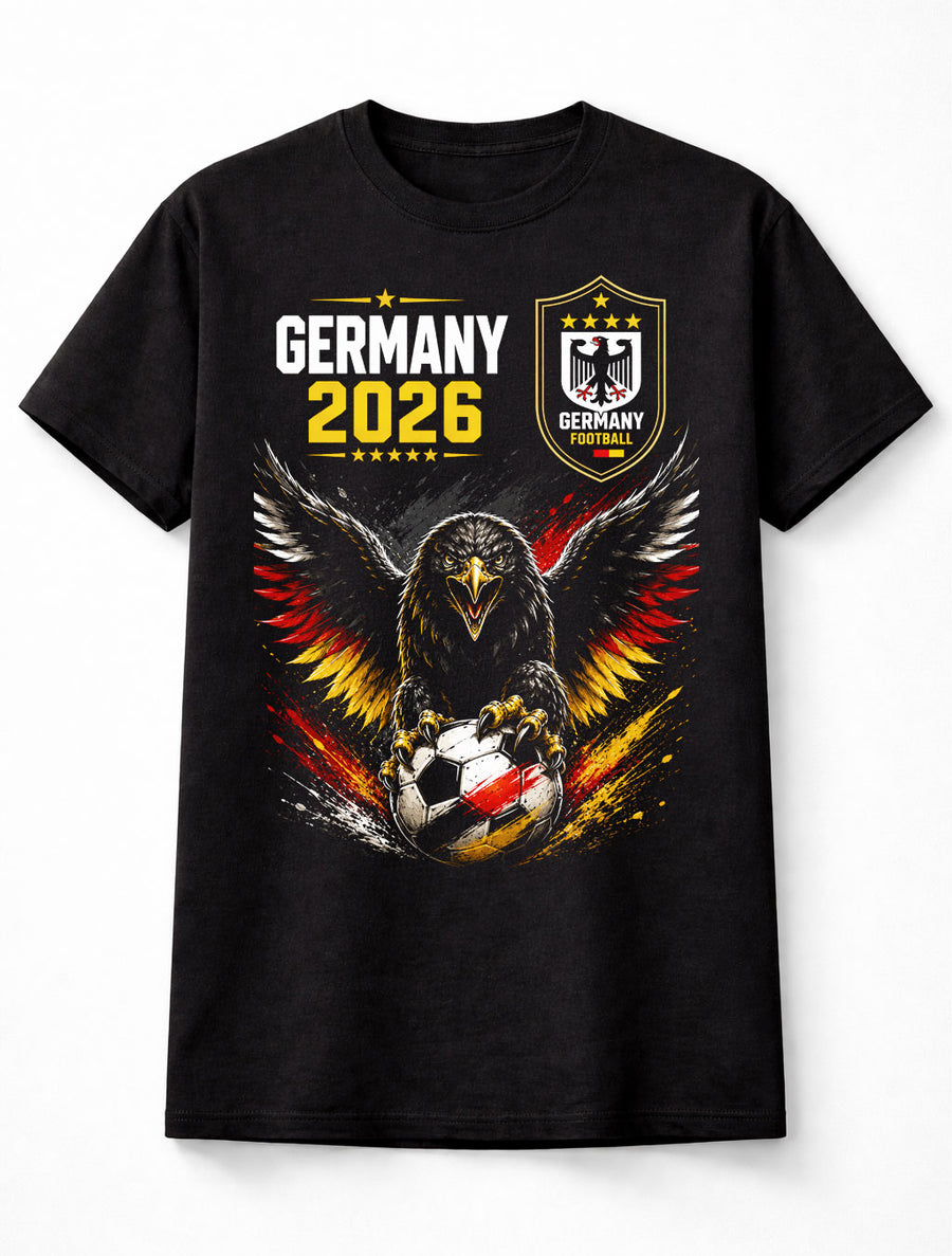Germany Football 2026 Eagle Soccer Fan Supporter Graphic Unisex T-Shirt