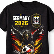 Germany Football 2026 Eagle Soccer Fan Supporter Graphic Unisex T-Shirt