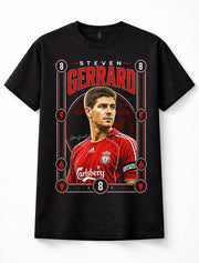 Steven Gerrard Liverpool FC Number 8 Football Captain Legend Unisex T-Shirt