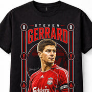 Steven Gerrard Liverpool FC Number 8 Football Captain Legend Unisex T-Shirt