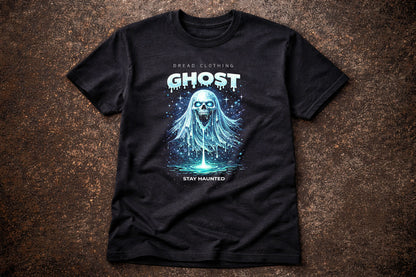 Ghost Skull Unisex Toxic Gothic Horror Graphic T-Shirt Stay Haunted Dark Tee