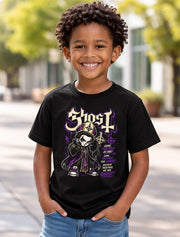 Ghost Band Papa Emeritus Metal Rock Graphic T-Shirt Come Together As One Lyrics Dark Occult Music Fan Tee Adult & Kids Unisex T-Shirt
