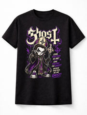 Ghost Band Papa Emeritus Metal Rock Graphic T-Shirt Come Together As One Lyrics Dark Occult Music Fan Tee Adult & Kids Unisex T-Shirt