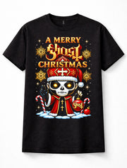 Ghost Merry Christmas Rock Metal Santa Gothic Festive Unisex T-Shirt