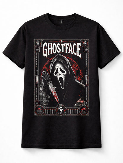 Ghostface Scream Horror Movie Slasher Graphic Unisex T-Shirt