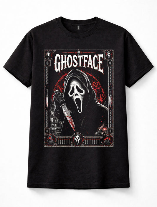 Ghostface Scream Horror Movie Slasher Graphic Unisex T-Shirt