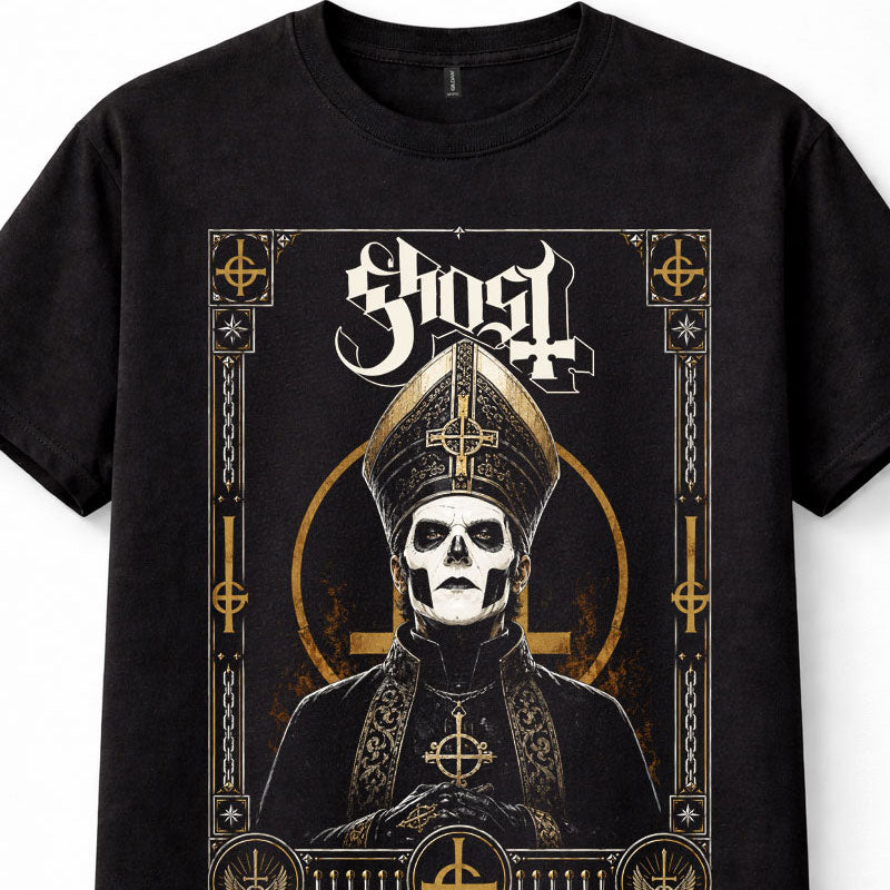 Ghost Papa Emeritus Gothic Heavy Metal Band Music Unisex T-Shirt