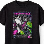 Giyu Tomioka Demon Slayer Neon Manga Edition Unisex Black Graphic Tee