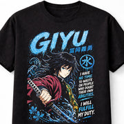 Giyu Tomioka Demon Slayer Kimetsu no Yaiba Water Hashira Adults & Kids Unisex T-Shirt