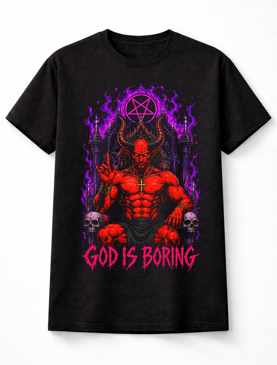 Satan Pentagram Gothic Demon Horror Metal Graphic Unisex T-Shirt