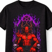 Satan Pentagram Gothic Demon Horror Metal Graphic Unisex T-Shirt