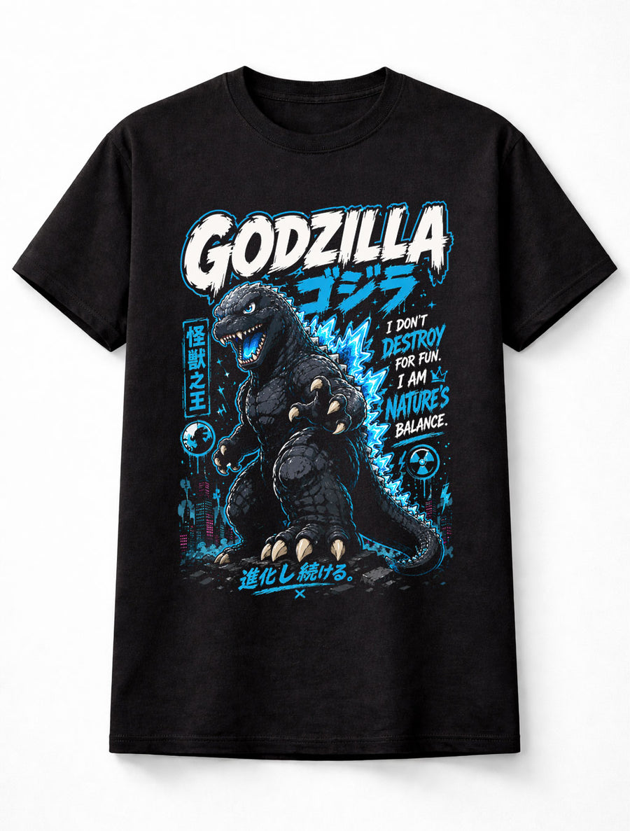 Godzilla Kaiju Monster Japanese Retro Anime Graphic Unisex T-Shirt