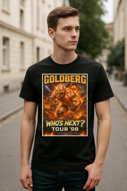 Goldberg Who’s Next? Tour '98 Unisex T-Shirt – Retro Wrestling Tribute Tee