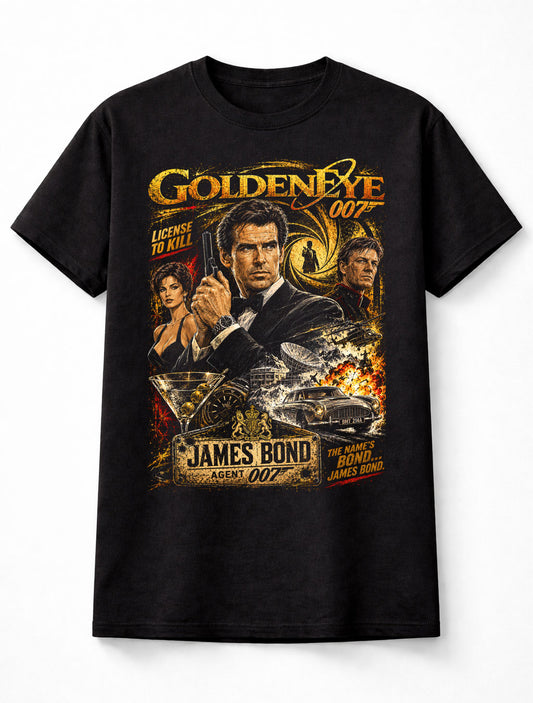 GoldenEye James Bond 007 Pierce Brosnan Spy Movie Unisex T-Shirt