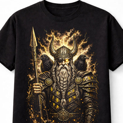 Viking Warrior Norse God Raven Rune Valhalla Graphic Unisex T-Shirt