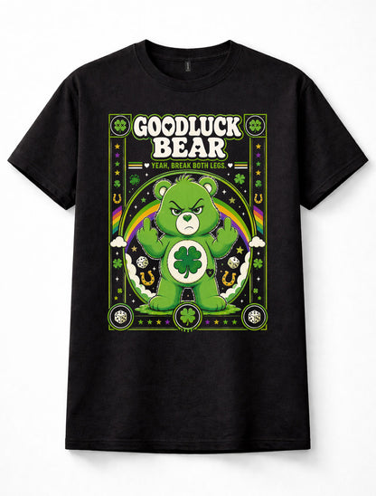 Good Luck Bear Care Bears Funny Lucky Clover Unisex T-Shirt