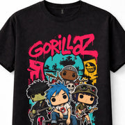 Gorillaz Band 2D Murdoc Noodle Russel Cartoon Unisex T-Shirt