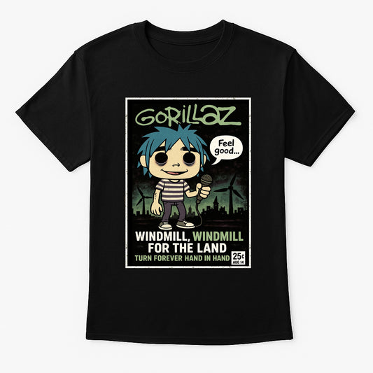Gorillaz “Feel Good Inc.” Unisex T-Shirt – Iconic Virtual Band Animated Music Graphic Tee