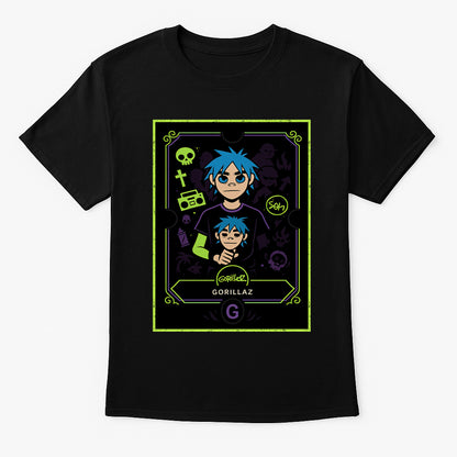 Gorillaz Retro Cartoon Band Unisex T-Shirt Alternative Music Tee