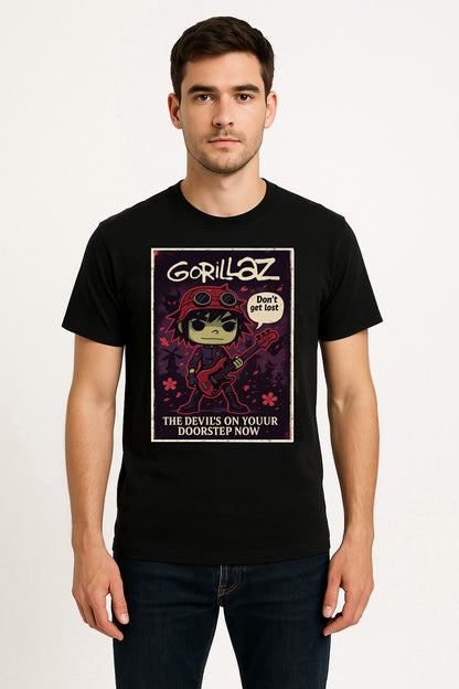Gorillaz “Don’t Get Lost” Unisex T-Shirt – Virtual Band Alternative Music Icon Graphic Tee