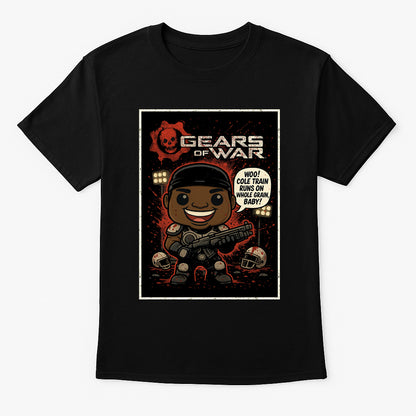 Gears of War Augustus “Cole Train” Unisex T-Shirt – Retro Thrashball Legend Graphic Tee