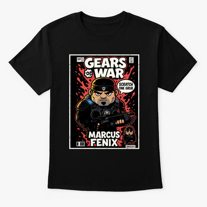 Gears of War Marcus Fenix “Scratch One Grub” Unisex T-Shirt – Classic COG Hero Graphic Tee
