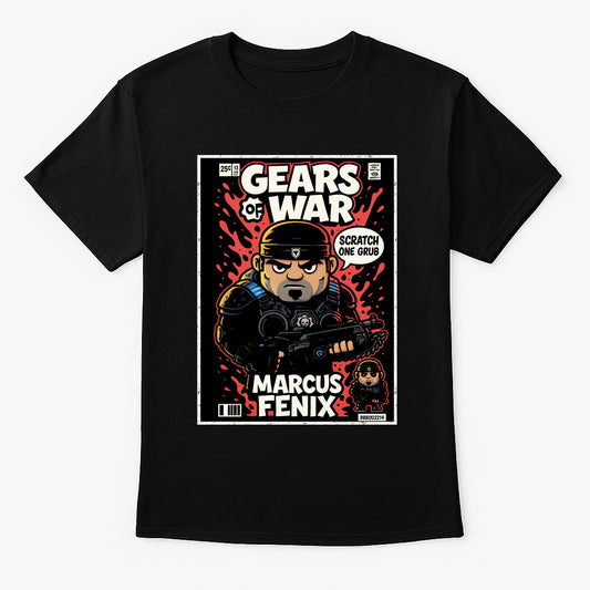 Gears of War Marcus Fenix “Scratch One Grub” Unisex T-Shirt – Classic COG Hero Graphic Tee