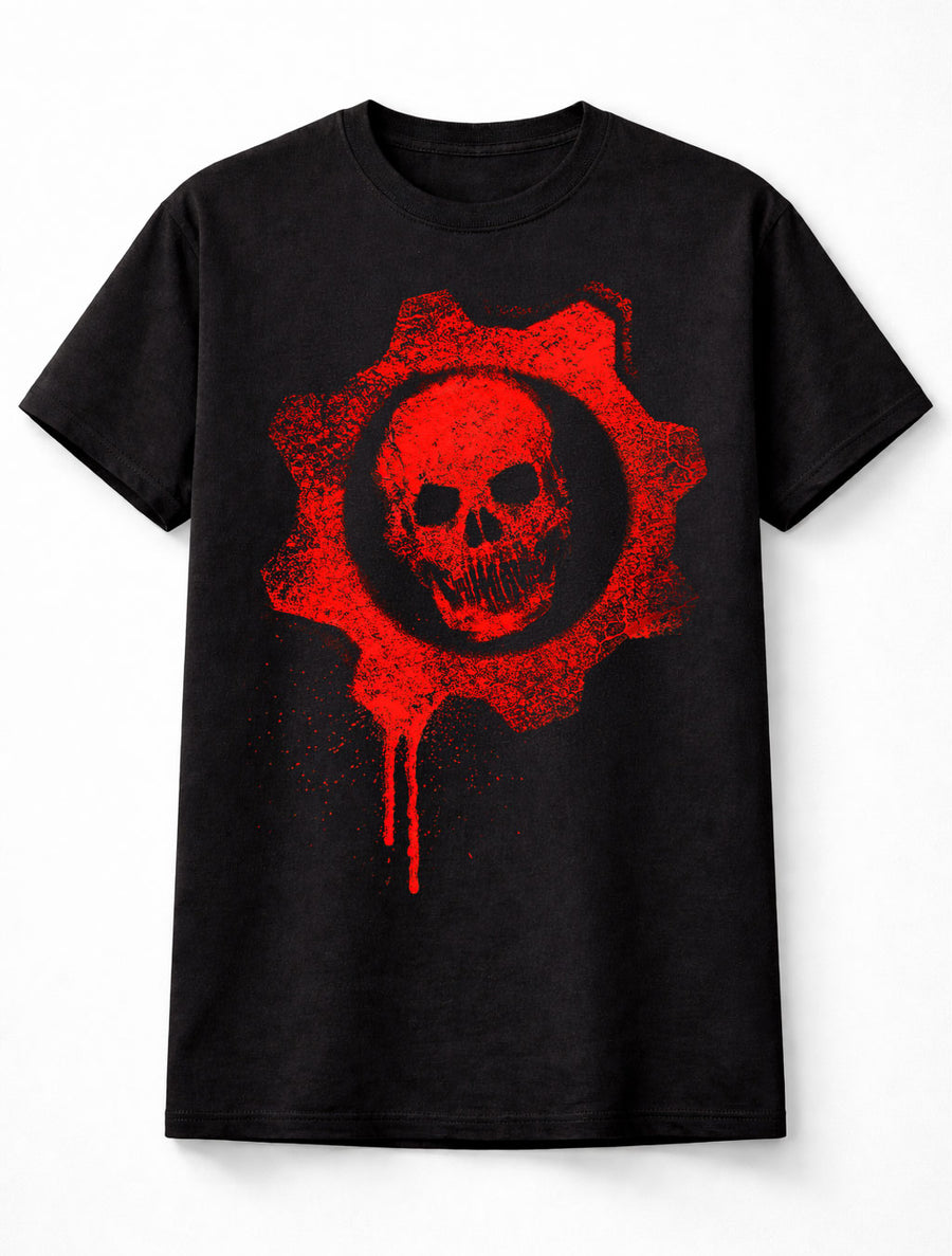 Gears of War COG Crimson Omen Skull Logo Xbox Gaming Unisex T-Shirt