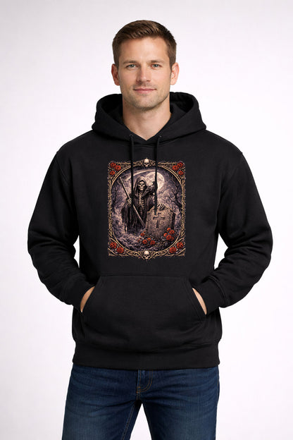 Graveyard Reaper Unisex T-Shirt Moonlit Death Angel Art Tee