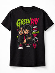 Green Day Wake Me Up When September Ends Punk Rock Band Graphic T-Shirt Billie Joe Armstrong Lyrics Music Fan Tee Adult & Kids Unisex T-Shirt