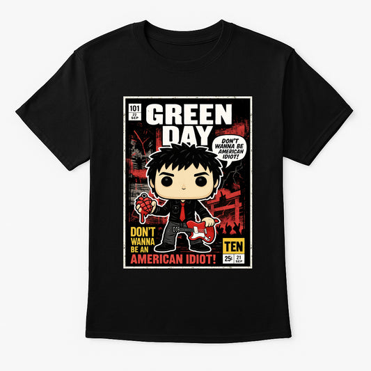 Green Day American Idiot Punk Rock Funko Pop Style Unisex T-Shirt