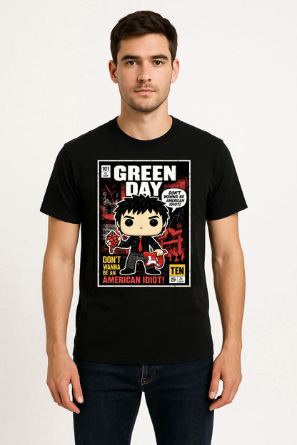 Green Day American Idiot Punk Rock Funko Pop Style Unisex T-Shirt