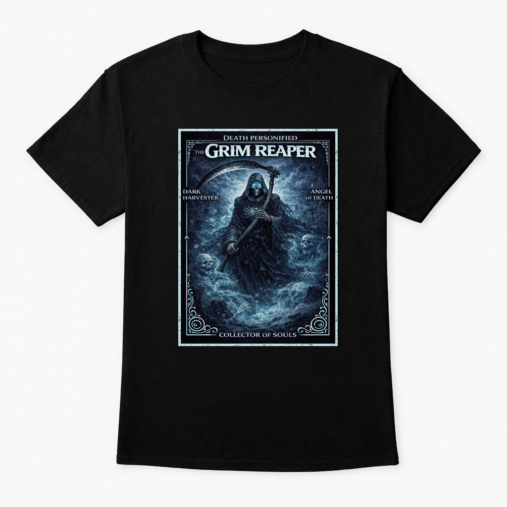 Grim Reaper Collector of Souls T-Shirt Dark Art Unisex Gothic Tee